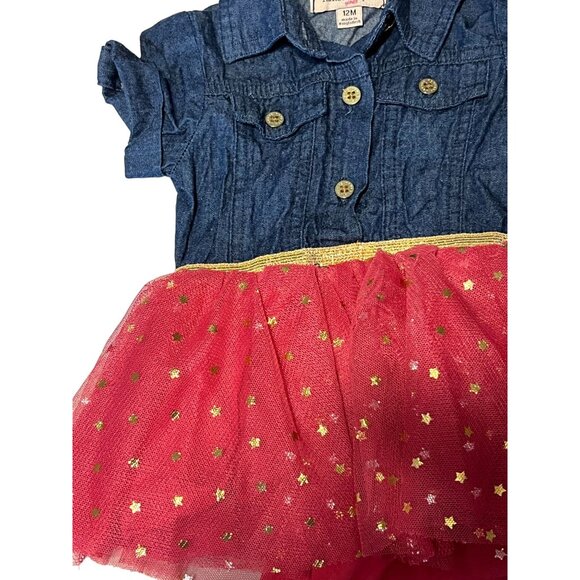 Nanette Lepore Infant Girls Set Size 12 months Pink Glitter Metallic Star Dark C - Picture 4 of 9